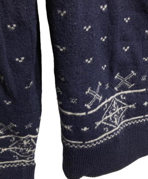 Hysteric Glamour（ヒステリックグラマー）Hysteric Glamour (ヒステリックグラマー) ヒスガールカーディガン/Hysteric Girl Cardigan ネイビー サイズ:Sの古着・服飾アイテム