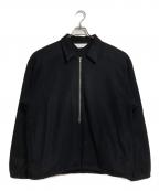 ANCELLMアンセルム）の古着「WOOL PULL OVER SHIRT/ウールプルオーバーシャツ」｜ブラック
