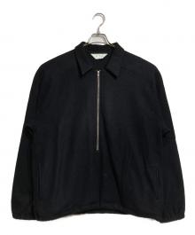 ANCELLM（アンセルム）の古着「WOOL PULL OVER SHIRT/ウールプルオーバーシャツ」｜ブラック