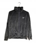 Needles×ONLY ARKニードルズ×オンリーアーク）の古着「別注ベロアトラックジャケット/Special-order velour track jacket」｜グレー
