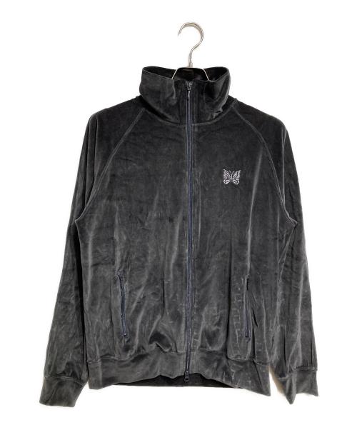 Needles（ニードルズ）Needles (ニードルズ) ONLY ARK (オンリーアーク) 別注ベロアトラックジャケット/Special-order velour track jacket グレー サイズ:Mの古着・服飾アイテム