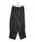 NAMESAKE (ネイムセイク) Mesh Striped Wide Track Pants/メッシュストライプワイドトラックパンツ ブラック サイズ:S：18000円
