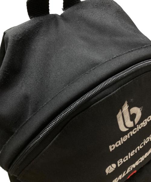 BALENCIAGA（バレンシアガ）BALENCIAGA (バレンシアガ) Explorerマルチロゴバックパック/Backpack ブラックの古着・服飾アイテム