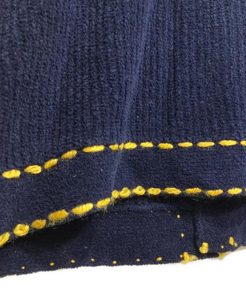 PHINGERIN（フィンガリン）PHINGERIN (フィンガリン) ステッチカーディガン/stitch cardigan ネイビー サイズ:Lの古着・服飾アイテム