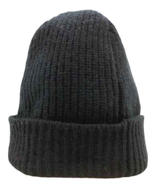 CELINE（セリーヌ）CELINE (セリーヌ) エンブロイダリーニット帽/Embroidery Knit Cap ブラック サイズ:TUの古着・服飾アイテム