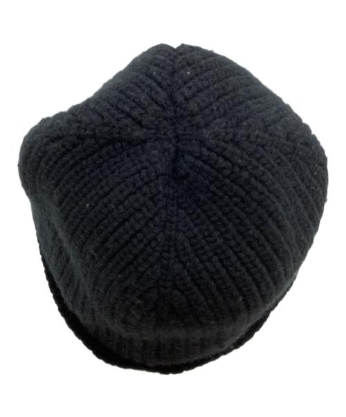 CELINE（セリーヌ）CELINE (セリーヌ) エンブロイダリーニット帽/Embroidery Knit Cap ブラック サイズ:TUの古着・服飾アイテム
