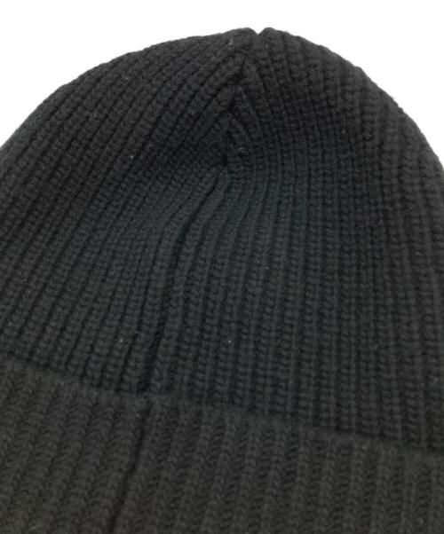 CELINE（セリーヌ）CELINE (セリーヌ) エンブロイダリーニット帽/Embroidery Knit Cap ブラック サイズ:TUの古着・服飾アイテム