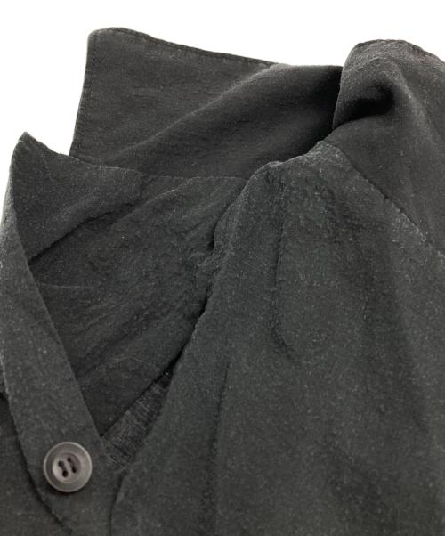 BLACK Scandal Yohji Yamamoto（ブラックスキャンダルヨウジヤマモト）BLACK Scandal Yohji Yamamoto (ブラックスキャンダルヨウジヤマモト) BEAR BRICK (ベアブリック) PRINT SILK SHIRT/プリントシルクシャツ ブラック サイズ:4の古着・服飾アイテム