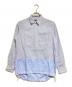 COMME des GARCONS HOMME（コムデギャルソン オム）の古着「ドローコード切替ストライプシャツ/Stripe Shirt」｜ブルー