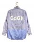 COMME des GARCONS HOMME (コムデギャルソン オム) ドローコード切替ストライプシャツ/Stripe Shirt ブルー サイズ:XS：13000円