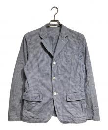 COMME des GARCONS HOMME（コムデギャルソン オム）の古着「千鳥格子テーラードジャケット/Tailored jacket」｜ネイビー
