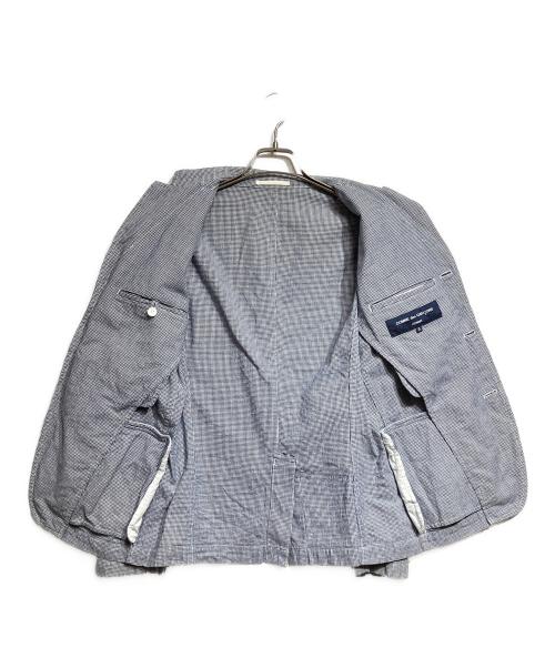 COMME des GARCONS HOMME（コムデギャルソン オム）COMME des GARCONS HOMME (コムデギャルソン オム) 千鳥格子テーラードジャケット/Tailored jacket ネイビー サイズ:Sの古着・服飾アイテム