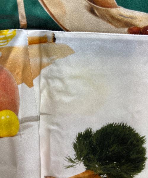 Acne studios（アクネ ストゥディオズ）ACNE STUDIOS (アクネ ストゥディオズ) BLEY PRINTED SATIN DRESS/ブレイ プリンテッド サテン ドレス グリーン×ベージュ サイズ:34の古着・服飾アイテム
