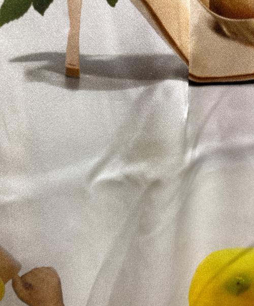 Acne studios（アクネ ストゥディオズ）ACNE STUDIOS (アクネ ストゥディオズ) BLEY PRINTED SATIN DRESS/ブレイ プリンテッド サテン ドレス グリーン×ベージュ サイズ:34の古着・服飾アイテム