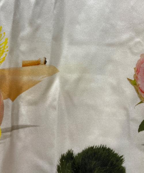 Acne studios（アクネ ストゥディオズ）ACNE STUDIOS (アクネ ストゥディオズ) BLEY PRINTED SATIN DRESS/ブレイ プリンテッド サテン ドレス グリーン×ベージュ サイズ:34の古着・服飾アイテム