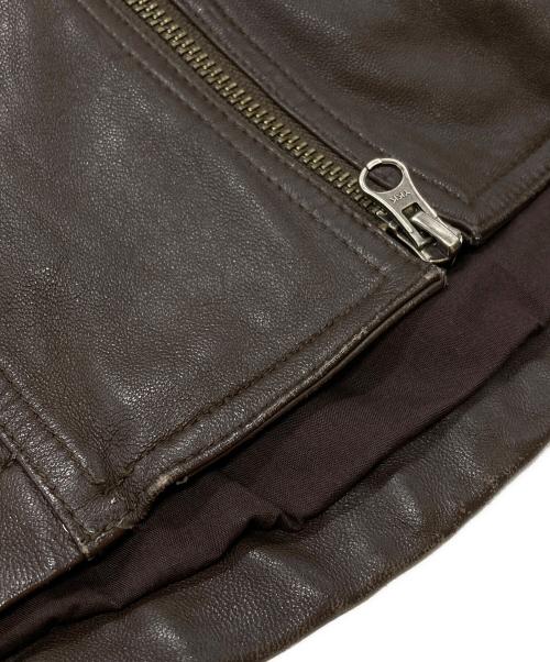 JACKROSE（ジャックローズ）JACKROSE (ジャックローズ) レザージャケット/Leather Jacket ブラウン サイズ:3の古着・服飾アイテム