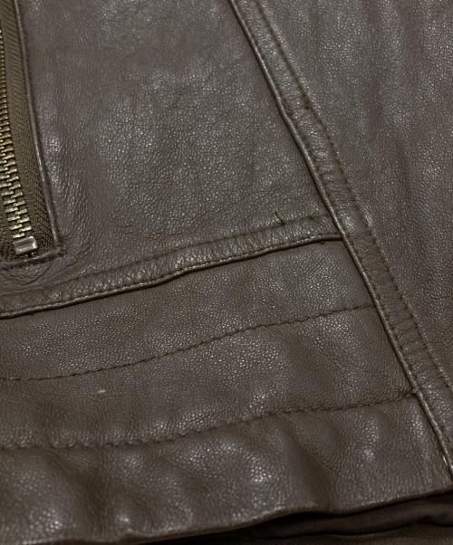 JACKROSE（ジャックローズ）JACKROSE (ジャックローズ) レザージャケット/Leather Jacket ブラウン サイズ:3の古着・服飾アイテム