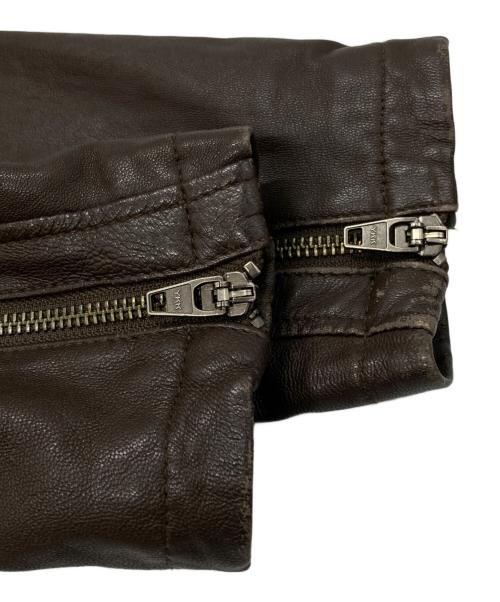 JACKROSE（ジャックローズ）JACKROSE (ジャックローズ) レザージャケット/Leather Jacket ブラウン サイズ:3の古着・服飾アイテム