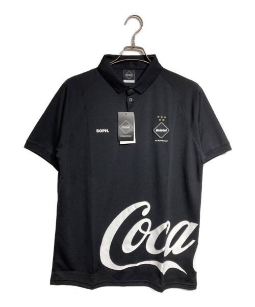 F.C.R.B.（エフシーレアルブリストル）F.C.R.B. (エフシーレアルブリストル) COCA-COLA POLO/コカ・コーラポロ ブラック サイズ:Lの古着・服飾アイテム