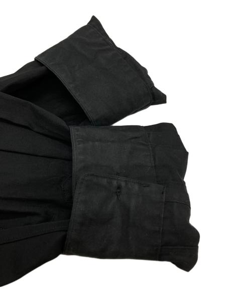 BLACK COMME des GARCONS（ブラックコムデギャルソン）BLACK COMME des GARCONS (ブラックコムデギャルソン) 捻じれアシンメトリーシャツ/Asymmetrical shirt ブラック サイズ:XLの古着・服飾アイテム