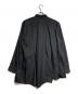 BLACK COMME des GARCONS (ブラックコムデギャルソン) 捻じれアシンメトリーシャツ/Asymmetrical shirt ブラック サイズ:XL：18000円