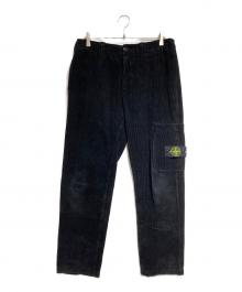 STONE ISLAND（ストーンアイランド）の古着「コーデュロイカーゴパンツ/Corduroy cargo pants」｜ブラック