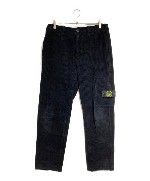 STONE ISLAND（ストーンアイランド）STONE ISLAND (ストーンアイランド) コーデュロイカーゴパンツ/Corduroy cargo pants ブラック サイズ:W30の古着・服飾アイテム