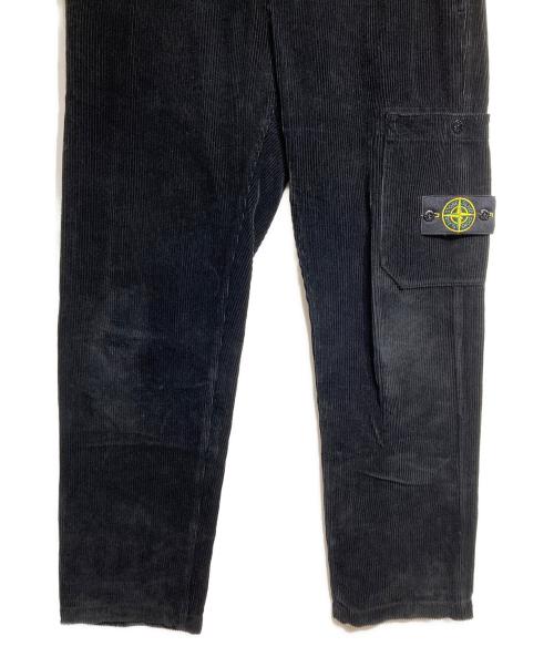 STONE ISLAND（ストーンアイランド）STONE ISLAND (ストーンアイランド) コーデュロイカーゴパンツ/Corduroy cargo pants ブラック サイズ:W30の古着・服飾アイテム