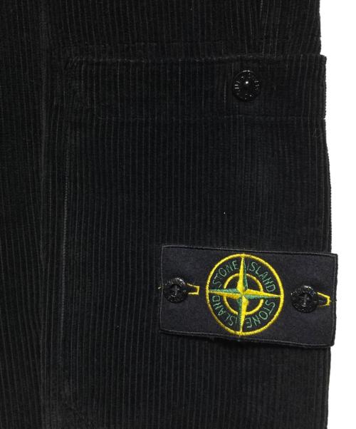 STONE ISLAND（ストーンアイランド）STONE ISLAND (ストーンアイランド) コーデュロイカーゴパンツ/Corduroy cargo pants ブラック サイズ:W30の古着・服飾アイテム
