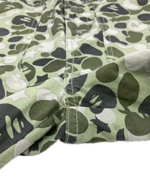 A BATHING APE（アベイシングエイプ）A BATHING APE (アベイシングエイプ) カモ柄ハーフパンツ グリーン サイズ:XSの古着・服飾アイテム
