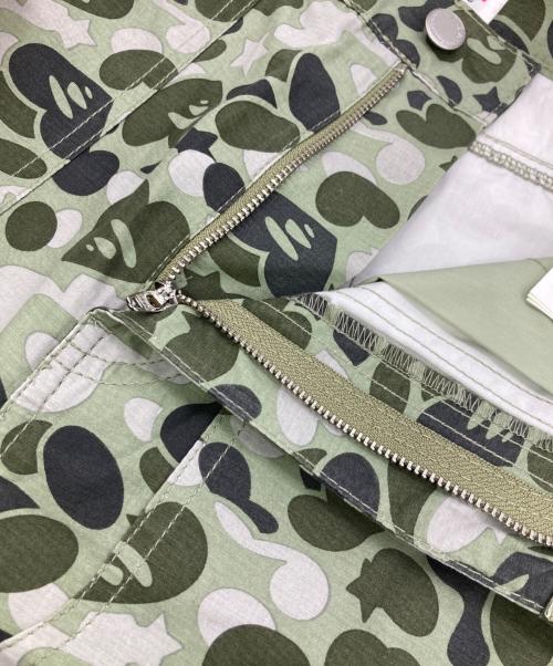 A BATHING APE（アベイシングエイプ）A BATHING APE (アベイシングエイプ) カモ柄ハーフパンツ グリーン サイズ:XSの古着・服飾アイテム