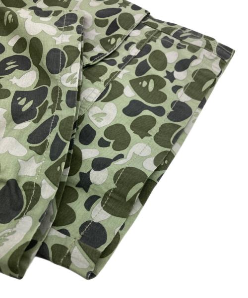 A BATHING APE（アベイシングエイプ）A BATHING APE (アベイシングエイプ) カモ柄ハーフパンツ グリーン サイズ:XSの古着・服飾アイテム