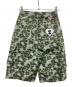 A BATHING APE (アベイシングエイプ) カモ柄ハーフパンツ グリーン サイズ:XS：8000円