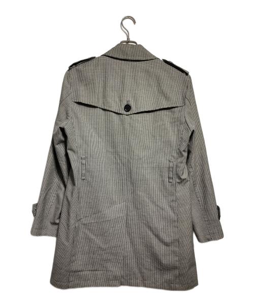 BURBERRY BLACK LABEL（バーバリーブラックレーベル）BURBERRY BLACK LABEL (バーバリーブラックレーベル) 千鳥格子トレンチコート/Houndstooth trench coat グレー サイズ:Mの古着・服飾アイテム