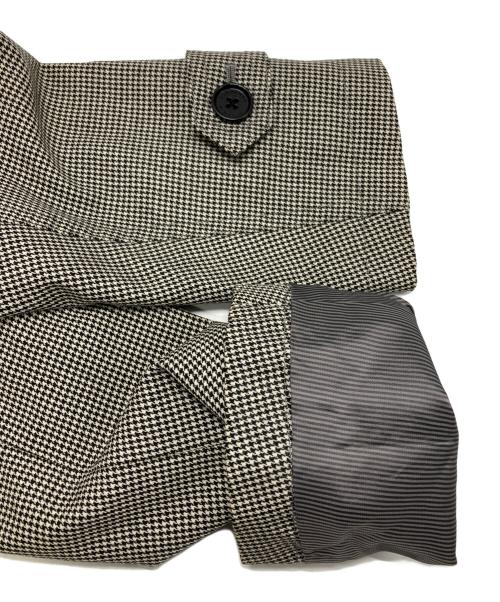 BURBERRY BLACK LABEL（バーバリーブラックレーベル）BURBERRY BLACK LABEL (バーバリーブラックレーベル) 千鳥格子トレンチコート/Houndstooth trench coat グレー サイズ:Mの古着・服飾アイテム