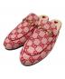 GUCCI（グッチ）の古着「GGキャンバスホースビットプリンスタウンミュール/Gucci Princetown GG canvas horsebit mule」｜ピンク