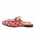 GUCCI (グッチ) GGキャンバスホースビットプリンスタウンミュール/Gucci Princetown GG canvas horsebit mule ピンク サイズ:39：24000円