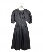 CLANEクラネ）の古着「BACK SCHOEN GATHER ONEPIECE」｜ブラック