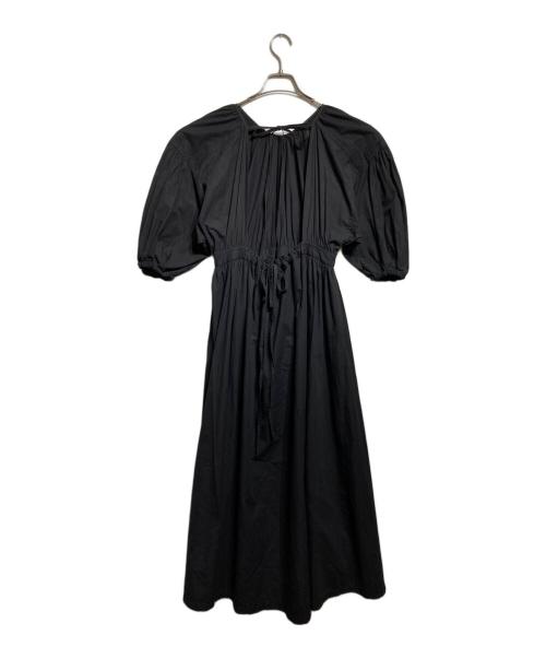 CLANE（クラネ）CLANE (クラネ) BACK SCHOEN GATHER ONEPIECE ブラック サイズ:1の古着・服飾アイテム