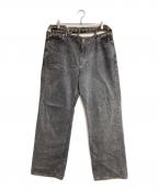 Y. PROJECTワイプロジェクト）の古着「Y-Belt Jeans/Yベルトジーンズ」｜ブラック
