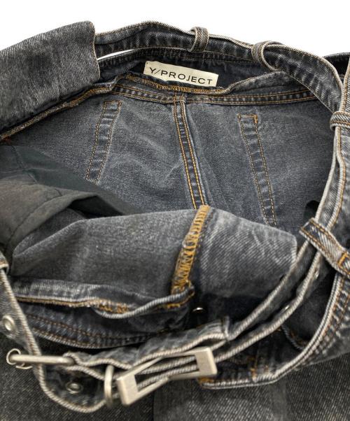 Y. PROJECT（ワイプロジェクト）Y. PROJECT (ワイプロジェクト) Y-Belt Jeans/Yベルトジーンズ ブラック サイズ:33の古着・服飾アイテム