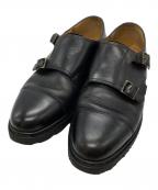 PARABOOTパラブーツ）の古着「ダブルモンクストラップシューズ/double monk strap shoes」｜ブラック