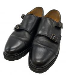 PARABOOT（パラブーツ）の古着「ダブルモンクストラップシューズ/double monk strap shoes」｜ブラック