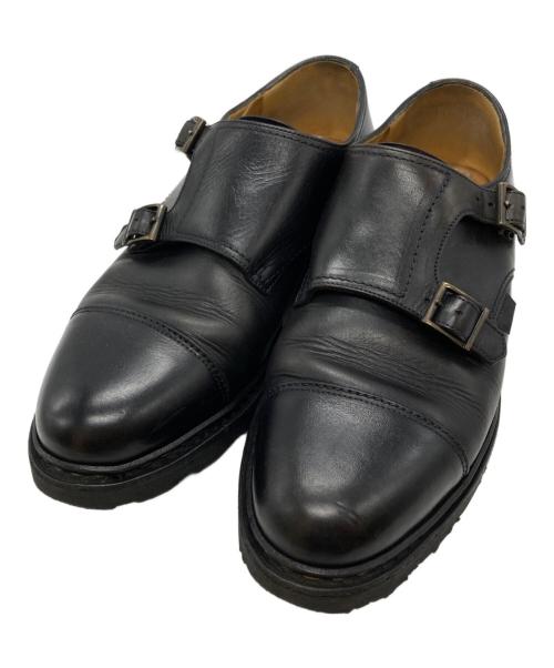 PARABOOT（パラブーツ）PARABOOT (パラブーツ) ダブルモンクストラップシューズ/double monk strap shoes ブラック サイズ:6の古着・服飾アイテム