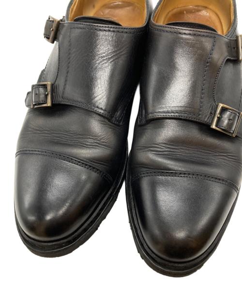 PARABOOT（パラブーツ）PARABOOT (パラブーツ) ダブルモンクストラップシューズ/double monk strap shoes ブラック サイズ:6の古着・服飾アイテム