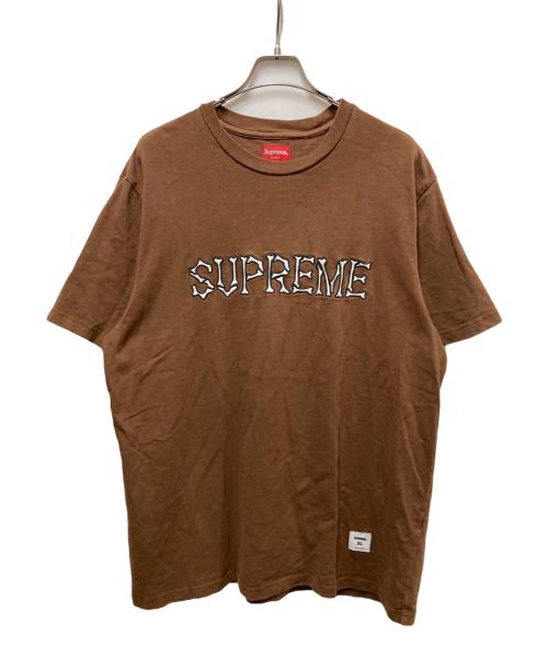 SUPREME（シュプリーム）Supreme (シュプリーム) BONES S/S TOP ブラウン サイズ:XLの古着・服飾アイテム