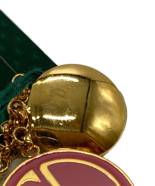 GUCCI（グッチ）GUCCI (グッチ) インターロッキングGイヤリング/Interlocking G Earrings グリーン×ピンク×ゴールドの古着・服飾アイテム