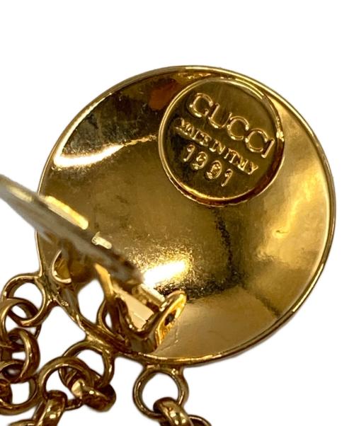 GUCCI（グッチ）GUCCI (グッチ) インターロッキングGイヤリング/Interlocking G Earrings グリーン×ピンク×ゴールドの古着・服飾アイテム