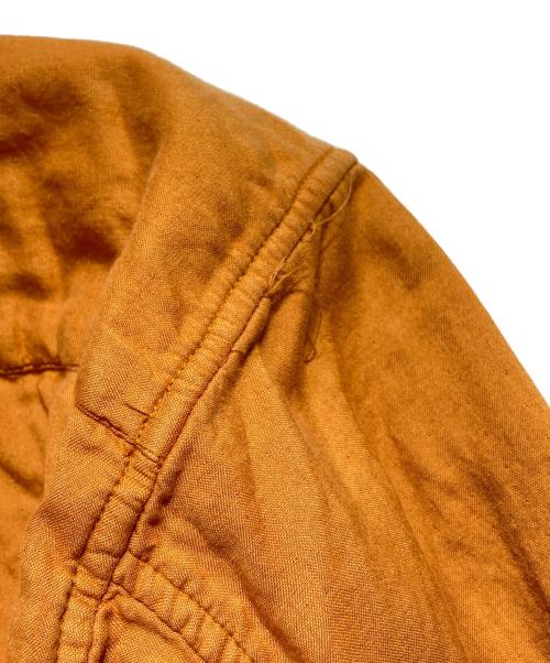 ISSEY MIYAKE（イッセイミヤケ）ISSEY MIYAKE (イッセイミヤケ) コットンガーゼバンドカラーシャツ/Cotton Band Collar Shirt オレンジ サイズ:Mの古着・服飾アイテム