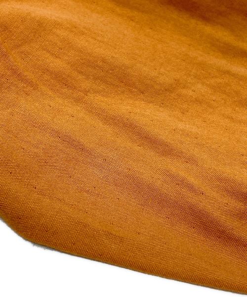 ISSEY MIYAKE（イッセイミヤケ）ISSEY MIYAKE (イッセイミヤケ) コットンガーゼバンドカラーシャツ/Cotton Band Collar Shirt オレンジ サイズ:Mの古着・服飾アイテム